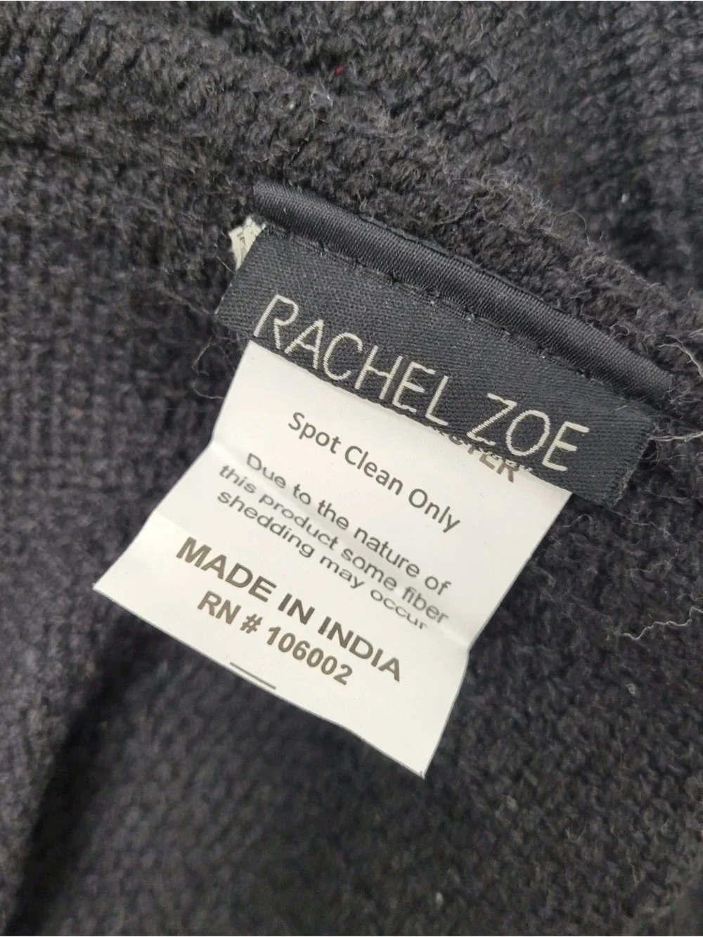 Rachel Zoe Ghost Throw Blanket 50x60 Black White Viral Halloween Tik Tok NWT